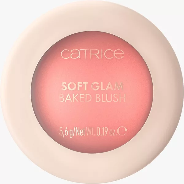 Catrice Soft Glam Baked Blush, rozświetlający róż, 010 On Cloud Pink, 5.6g