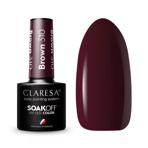 Claresa, Lakier hybrydowy, BROWN 310, 5g
