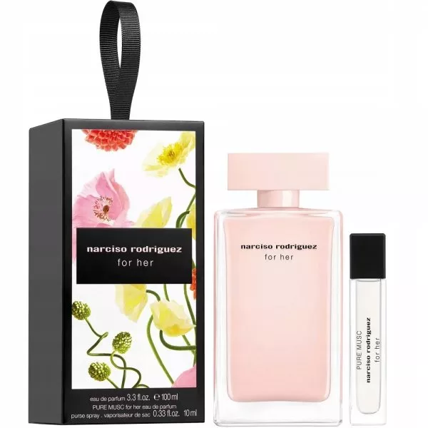 Narciso Rodriguez Zestaw For Her woda perfumowana spray 100ml + Pure Musc For Her woda perfumowana spray 10ml (W)