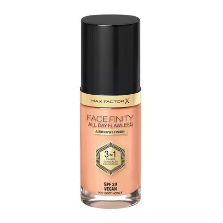 Max Factor Facefinity All Day Flawless 3w1 kryjący podkład w płynie N77 Soft Honey 30ml