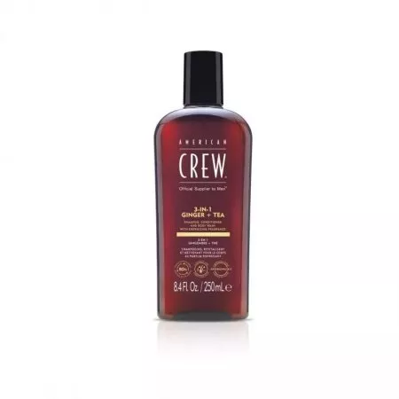 American Crew 3w1 Ginger&Tea, szampon, odżywka i żel pod prysznic w jednym, 250ml
