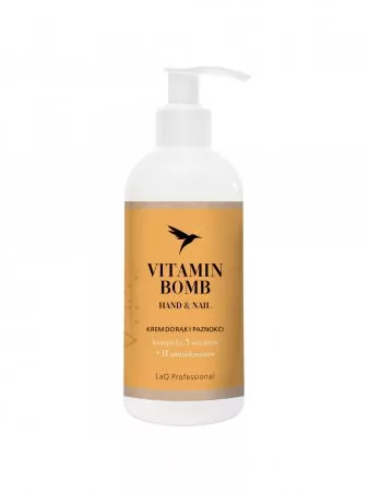 LaQ, krem do rąk i paznokci do skóry potrzebującej odbudowy i wzmocnienia, Vitamin Bomb, 300ml