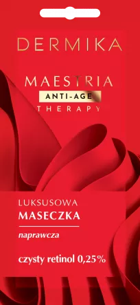Dermika Maestria, luksusowa maseczka naprawcza, czysty retinol 0,25%, 7g