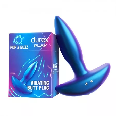 Durex Play Pop &amp; Buzz wibrujący korek analny