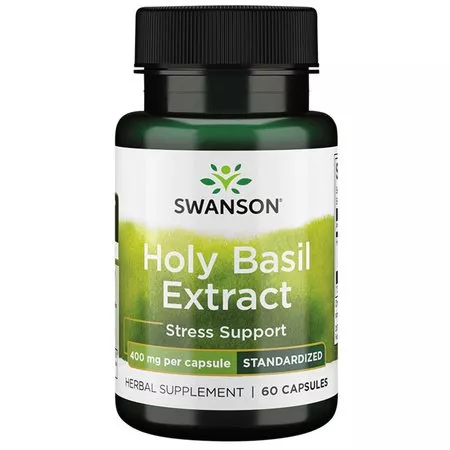 Swanson Holy Basil Extract, ekstrakt z bazylii świętej, 60kaps, suplement diety, ref.SWH144