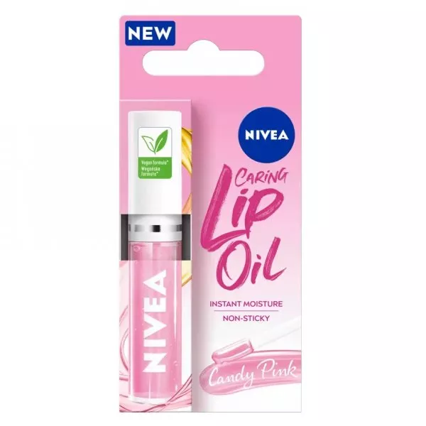 Nivea Caring Lip Oil pielęgnujący olejek do ust Candy Pink 5.5ml