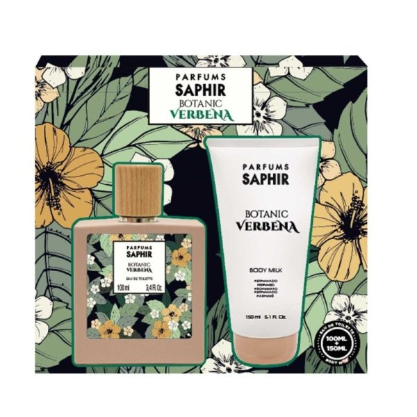 Saphir Botanic Verbena zestaw woda toaletowa spray 100ml + mleczko do ciała 150ml (W)