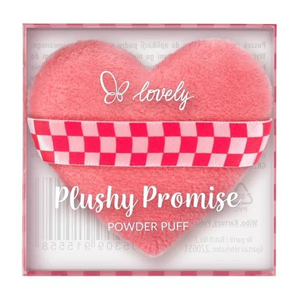 Lovely Plushy Promise puszek do pudru w kształcie serca