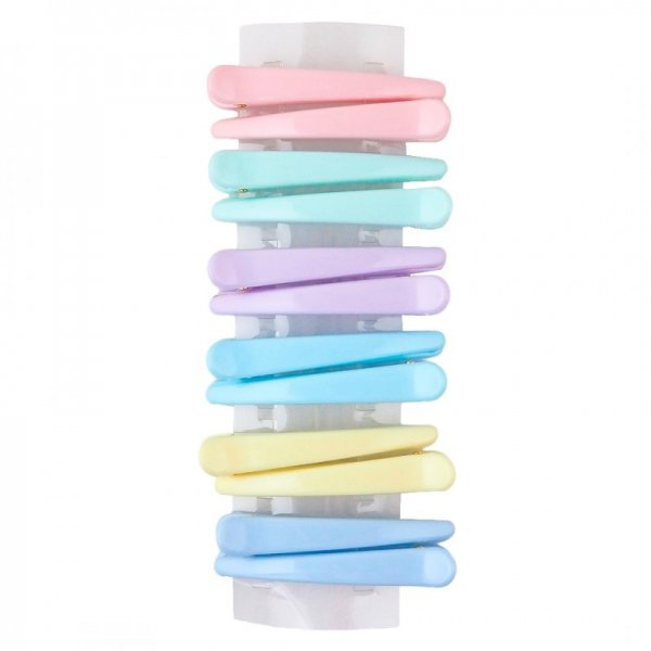 Ecarla Zestaw spinek do włosów Pastelowe 12szt.