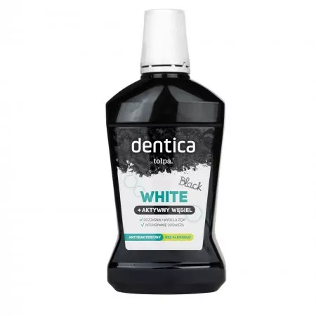 Tołpa Dentica, black white, płyn do higieny jamy ustnej, 500ml