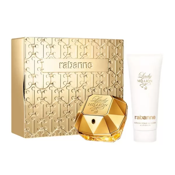 Paco Rabanne Lady Million zestaw woda perfumowana spray 80ml + balsam do ciała 100ml (W)