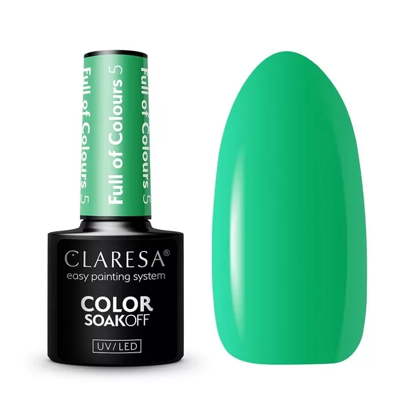 Claresa Color Soak Off UV/LED Full of Colours lakier hybrydowy 5 5g