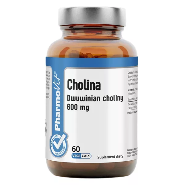 Pharmovit Cholina Dwuwinian choliny 600 mg suplement diety 60 kapsułek