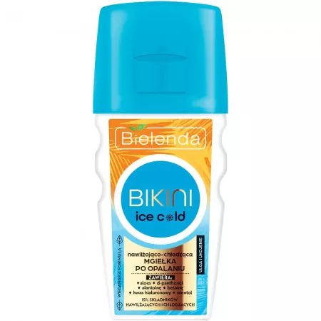 Bielenda Bikini, nawilżająco-chłodząca mgiełka po opalaniu ICE COLD, 150ml
