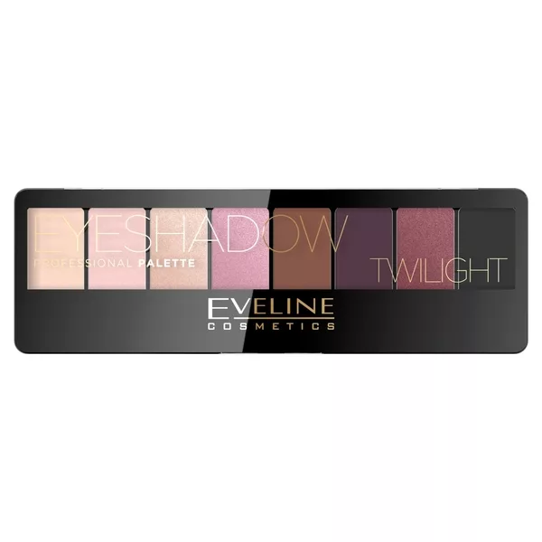 Eveline Professional Eyeshadow Palette, paleta 8 cieni do powiek, twilight