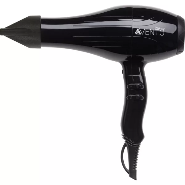 Efalock eVento Intenso, suszarka do włosów z jonizacją, czarny połysk, 2500W