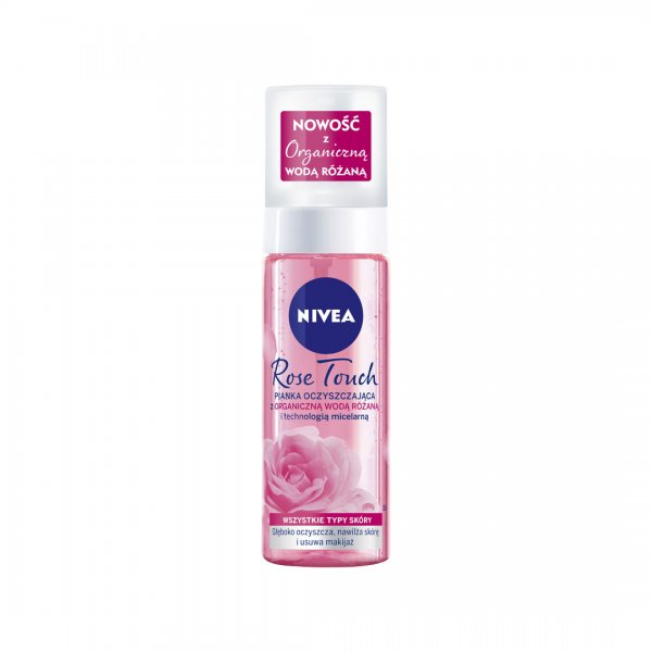 Nivea Rose Touch pianka oczyszczająca z organiczną wodą różaną 150ml