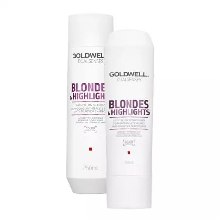 Goldwell Dualsenses Blondes & Highlights, zestaw do włosów blond, szampon + odżywka