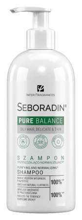 Seboradin Pure Balance, szampon do pielęgnacji włosów przetłuszczających się, 400ml