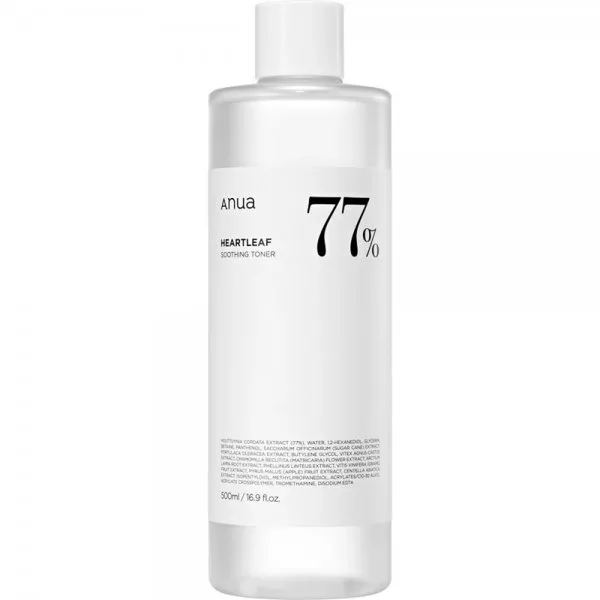 Anua Heartleaf 77% Soothing Toner łagodzący tonik do twarzy 500ml
