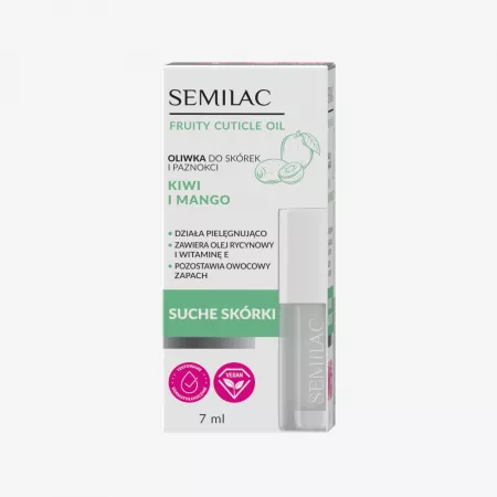 Semilac, oliwka do paznokci i skórek, kiwi i mango, 7ml