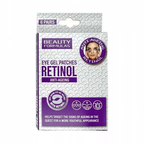 Beauty Formulas Retinol Anti-Ageing przeciwstarzeniowe płatki pod oczy z retinolem 6 par