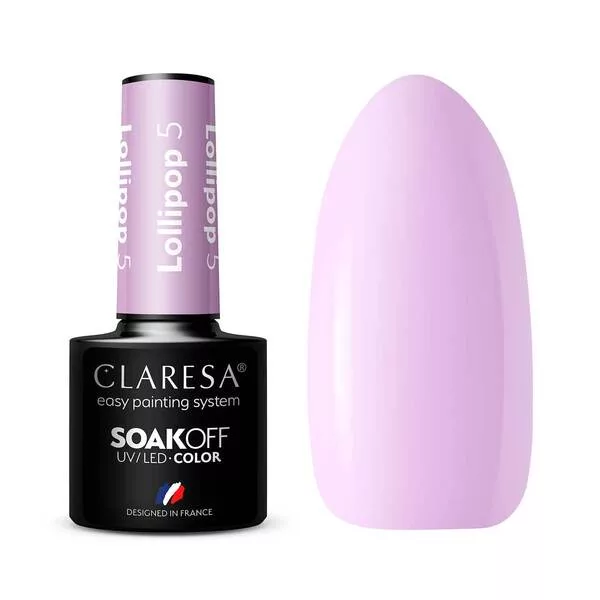 Claresa, Lakier hybrydowy, LOLLIPOP 5, 5g