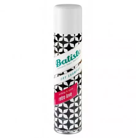 Batiste Retro Love, suchy szampon, puder ryżowy i różowy pieprz, 200ml