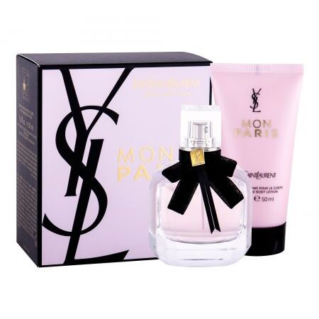 Yves Saint Laurent Mon Paris, zestaw: EDP 50ml + mleczko do ciała 50ml (W)