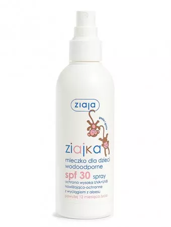 Ziaja Ziajka, wodoodporne mleczko dla dzieci SPF 30, 170ml