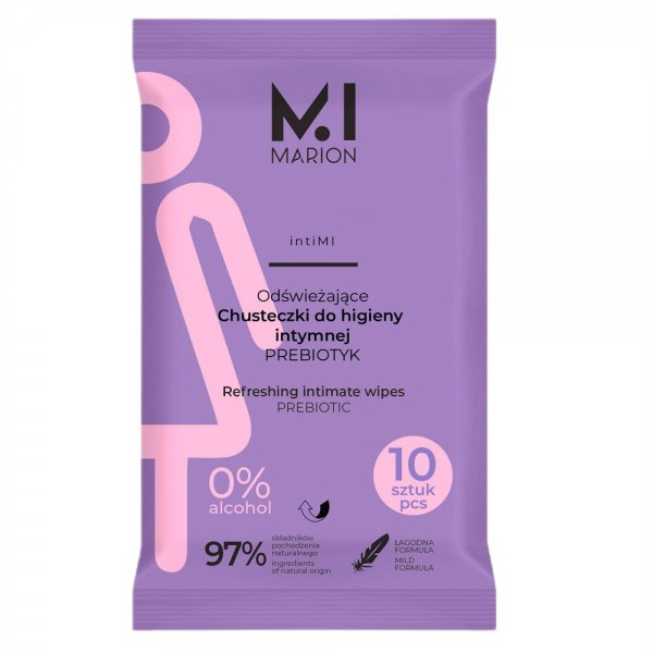 Marion intiMI odświeżające chusteczki do higieny intymnej Prebiotyk 10szt