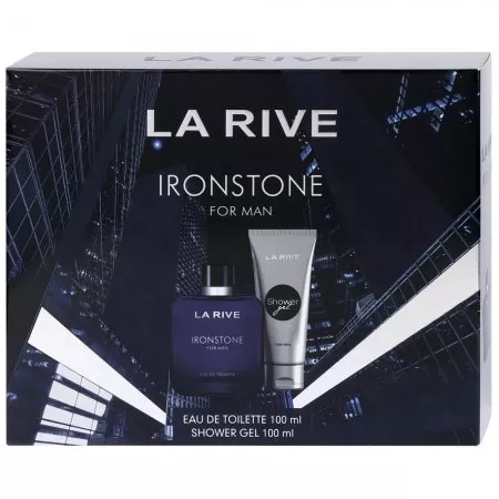 La Rive Ironstone For Man zestaw woda toaletowa spray 100ml + żel pod prysznic 100ml (M)