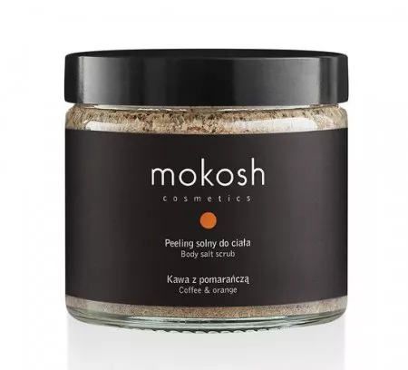 Mokosh, peeling solny do ciała, kawa z pomarańczą, 300g