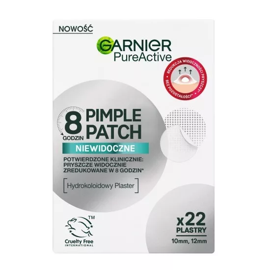 Garnier Pure Active niewidoczne hydrokoloidowe plastry na niedoskonałości 22szt