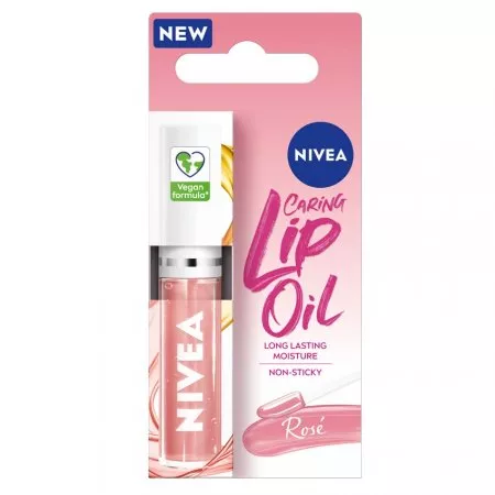 Nivea Caring Lip Oil pielęgnujący olejek do ust Rose 5,5ml