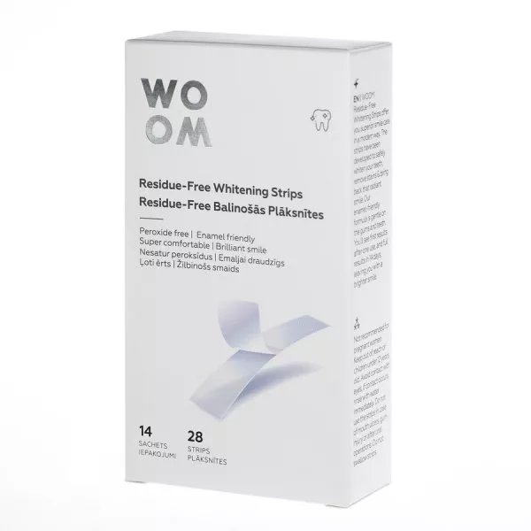 Woom Residue-Free Whitening Strips paski wybielające do zębów 28szt.