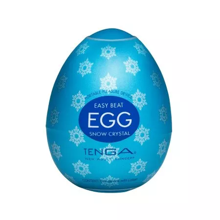 Tenga Easy Beat Egg Snow Crystal jednorazowy masturbator w kształcie jajka