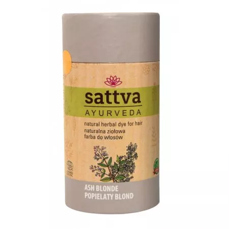 Sattva Natural Herbal Dye for Hair naturalna ziołowa farba do włosów Ash Blonde 150g