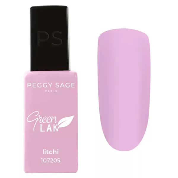 Peggy Sage Green Lak, lakier do paznokci utwardzany lampą UV/LED, 10ml, Litchi