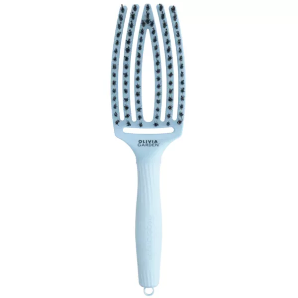 Olivia Garden Fingerbrush Love Double Bristles Pastel Blue, szczotka do włosów, niebieski