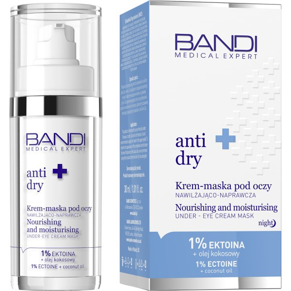 Bandi Medical Expert anti dry, krem-maska pod oczy nawilżająco-naprawcza, 30ml
