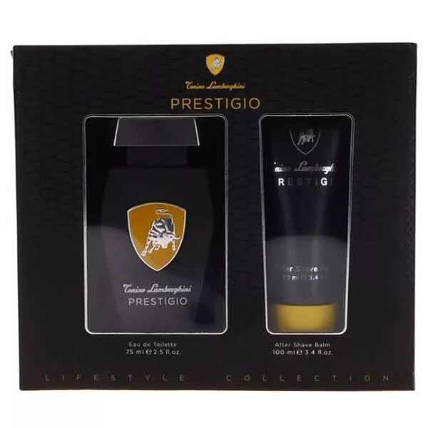 Tonino Lamborghini Prestigio zestaw woda toaletowa spray 75ml + balsam po goleniu 100ml (M)