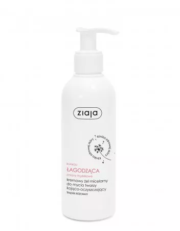 Ziaja Med Kuracja Łagodząca zmiany trądzikowe, kremowy żel micelarny do mycia twarzy kojąco-oczyszczający, 200ml