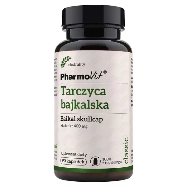 Pharmovit Tarczyca bajkalska 400 mg suplement diety 90 kapsułek