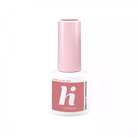 hi hybrid, lakier hybrydowy, 5ml, #215 Pink Nude