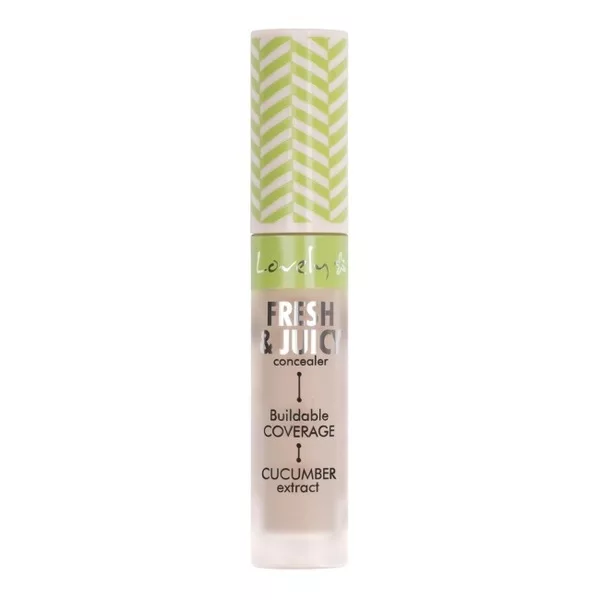 Lovely Fresh & Juicy Concealer rozświetlający korektor do twarzy z ekstraktem z ogórka 3 4.8g