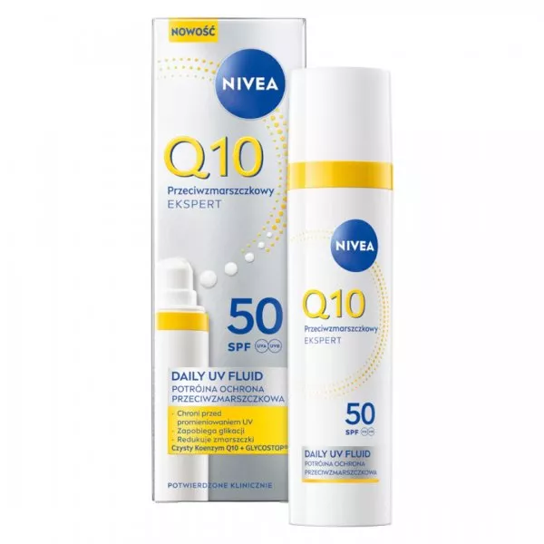 Nivea Q10 Przeciwzmarszczkowy Ekspert daily UV fluid SPF50 40ml