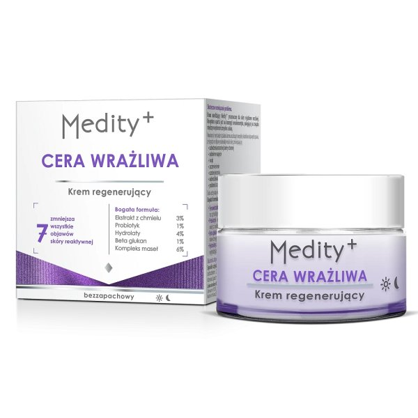 Medity+ Cera Wrażliwa krem regenerujący do twarzy 50ml