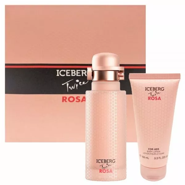 Iceberg Twice Rosa zestaw woda toaletowa spray 125ml + balsam do ciała 100ml (W)