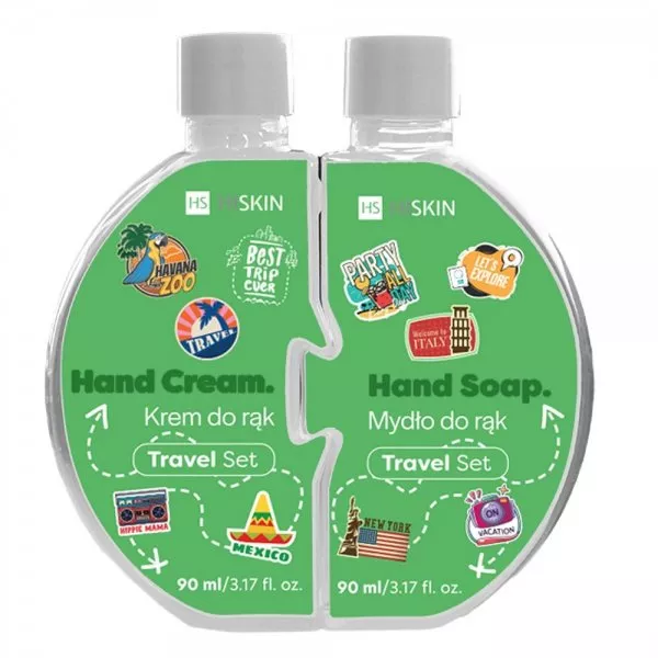 HiSkin Puzzle Travel zestaw krem do rąk 90ml + mydło do rąk 90ml